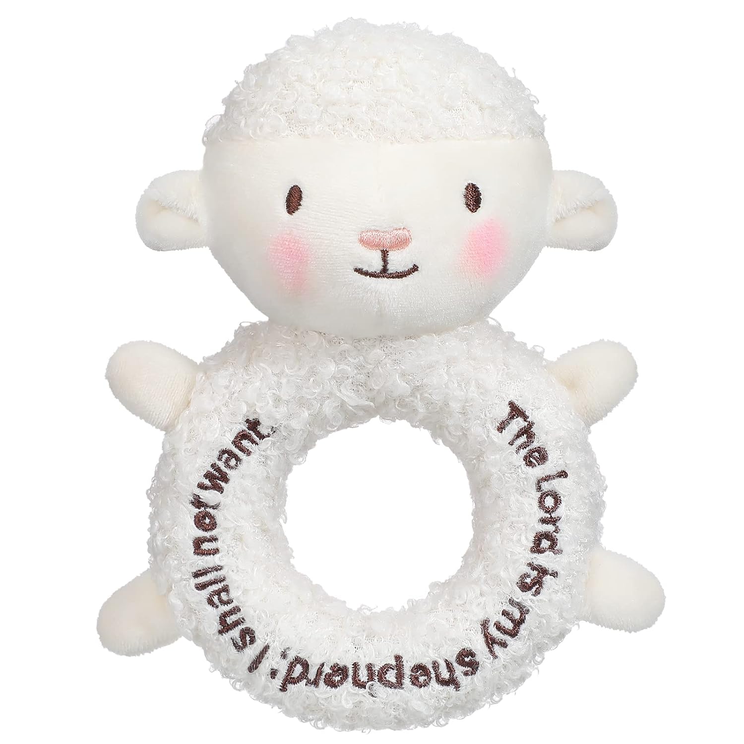 Peluche De Cordero 35 Cm – Oveja Blanca Suave, Regalo De Cumpleaños Y Navidad Para Niños