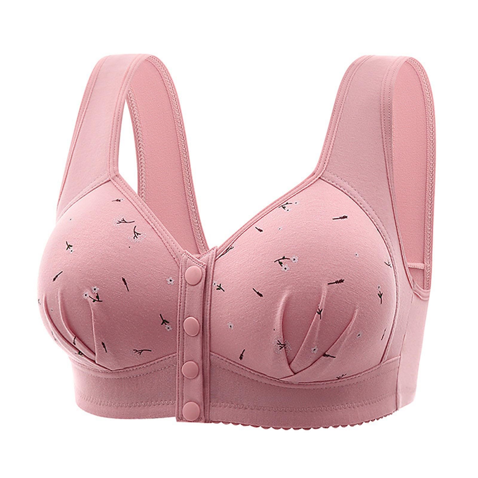 Paquete múltiple de sujetadores para mujer, cierre frontal, antiflacidez, para mujeres mayores, ropa interior de alto impacto, sin aros, bralettes de soporte completo, sin costuras, lencería sin