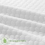 Twin XL Mattress Topper Cover 3-4 Inch, Removable Viscose Made From Bamboo Zippered Cover for Latex Topper, Extra Long Protector With Straps