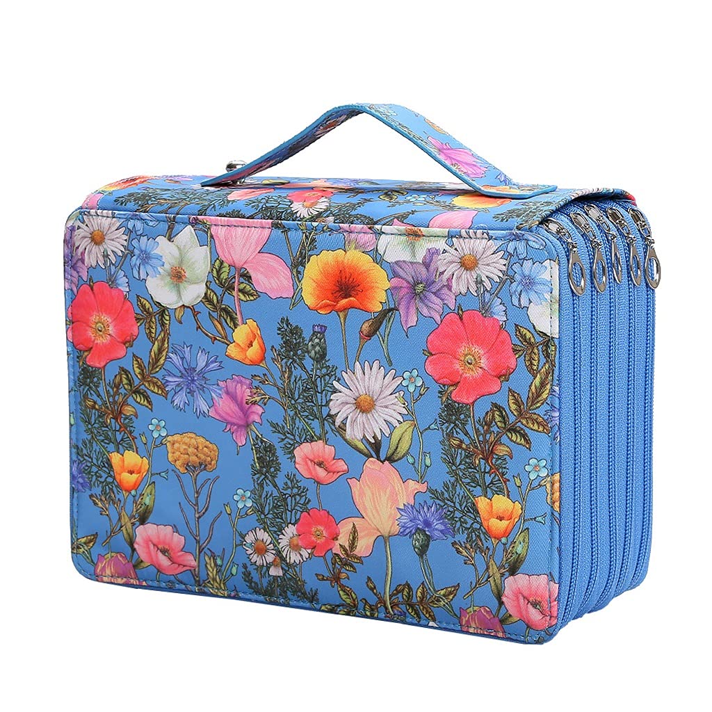 Estuche multipenal de Cuero Vintage para papelería y Almacenamiento de Suministros de arte20X28X9cm E