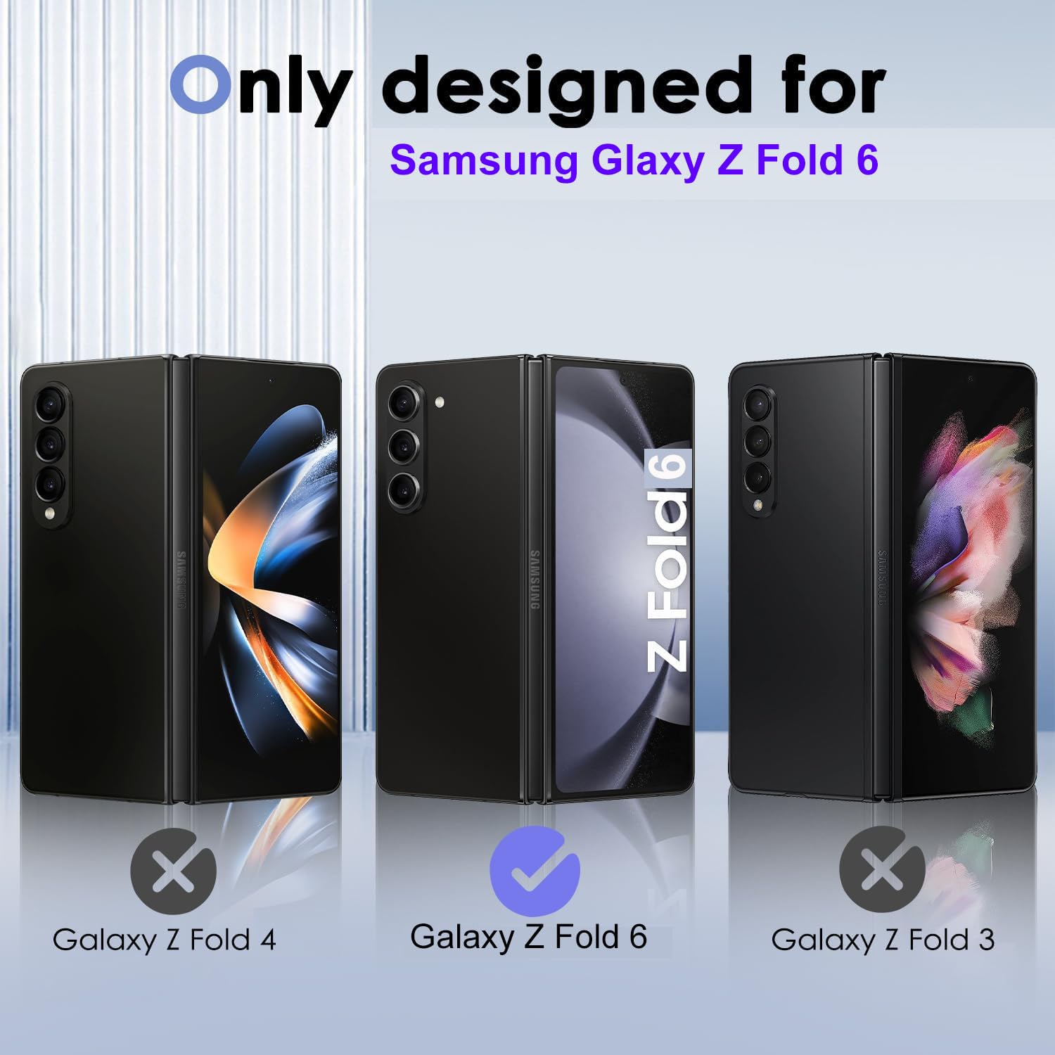 2 x ochrona ekranu ze szkła hartowanego do Samsung Galaxy Z Fold 6+, 2 x wewnętrzna miękka folia chroniąca prywatność, 2 x osłona obiektywu aparatu + 2 x folia boczna [odporna na zarysowania] [bez