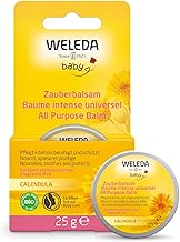 WELEDA Baby Multi-purpose Calendula Balm, for cheeks and chin reddened and irritated by saliva during teething, against dryness of the skin in case of cold weather (1 x 25 g)