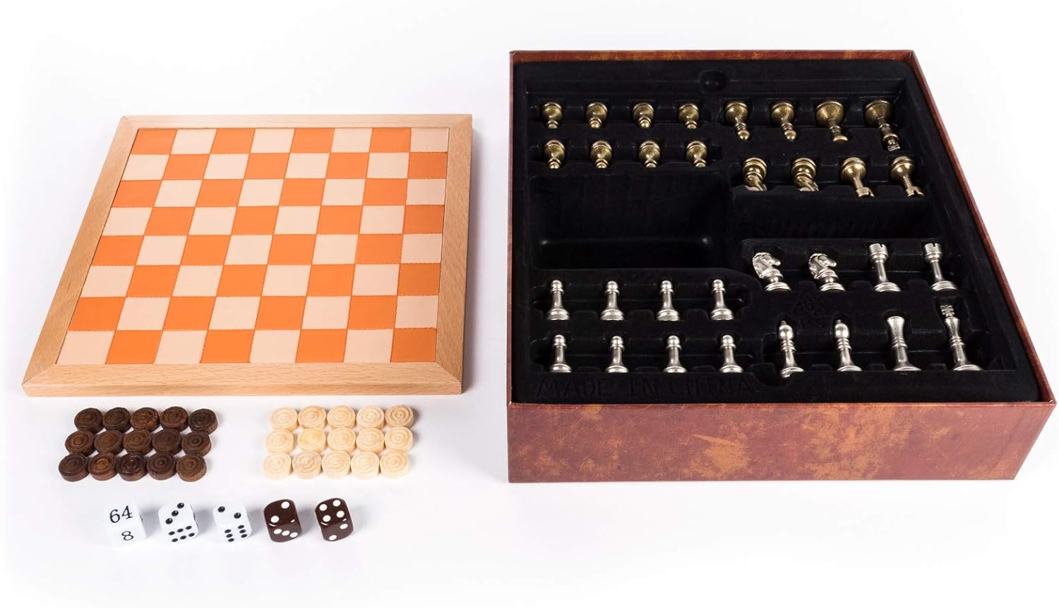 50% Off Discount Cardinal Games Leather Chess, Checkers, & Backgammon - Deluxe 3-Game Set Black Friday - 50% OFF Cardinal Games Leather Chess, Checkers, & Backgammon - Deluxe 3-Game Set