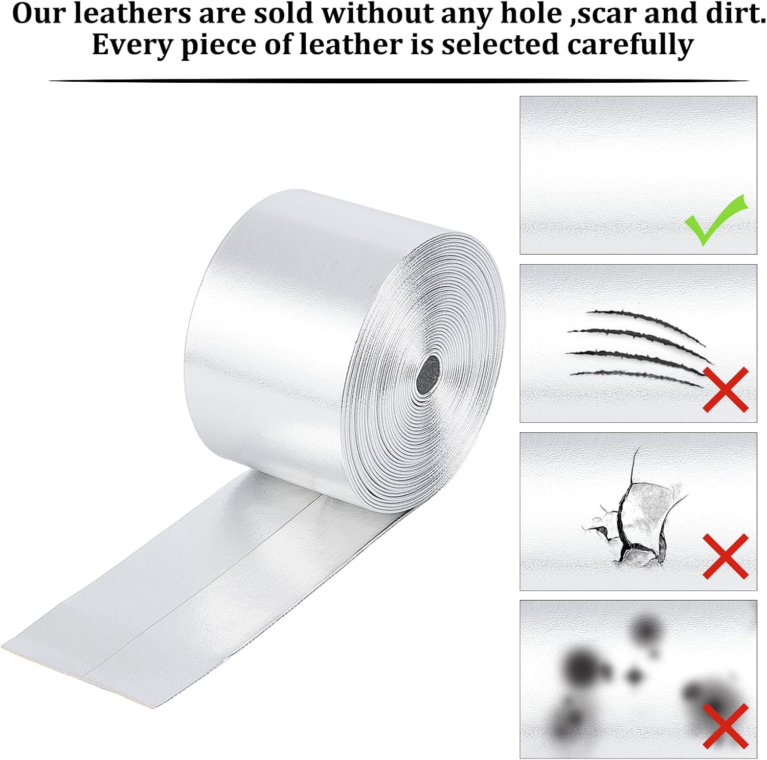 GORGECRAFT 5.5Yds x 2" Flat Metallic Leather Straps Glossy Silver Leather Cord Shiny Pu Leather Lace Stripper Beading String Ribbon Crafts Double Sided Faux Supplies Cord for Making Crafting Pillow