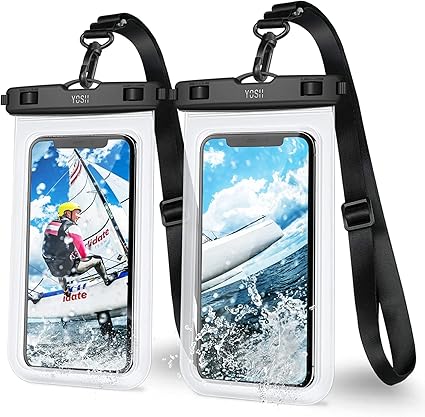 Amazon Co Jp Yosh 二枚セット スマホ防水ケース Ipx8認定 ストラップ改良 海 プール 風呂 顔認証 スマホ保護 密封 お風呂用 最大7 0インチ対応 Iphone13シリーズ 12シリーズ 11 Pro Max X Xr Xs 8 7 Androidに対応 水中 撮影 タッチ可 釣り 雨 潜水 水泳