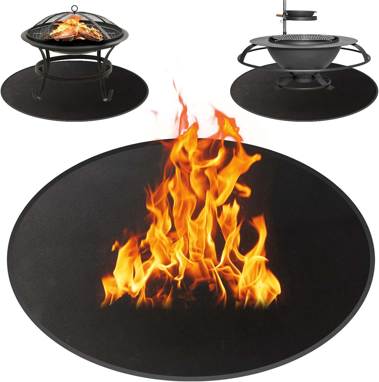 UBeesize XXL Grillmatte 193 X 122 Cm, Feuerfest & öldicht – Schutz Für Terrasse, Balkon & Garten