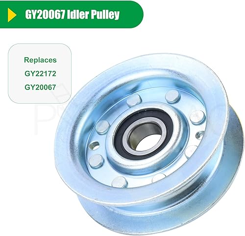 Vista 3 de La polea tensora GY22172 sustituye a la polea tensora GY20067 John Deere GY20067, John Deere GY22172 Polea de accionamiento de la cubierta de 1