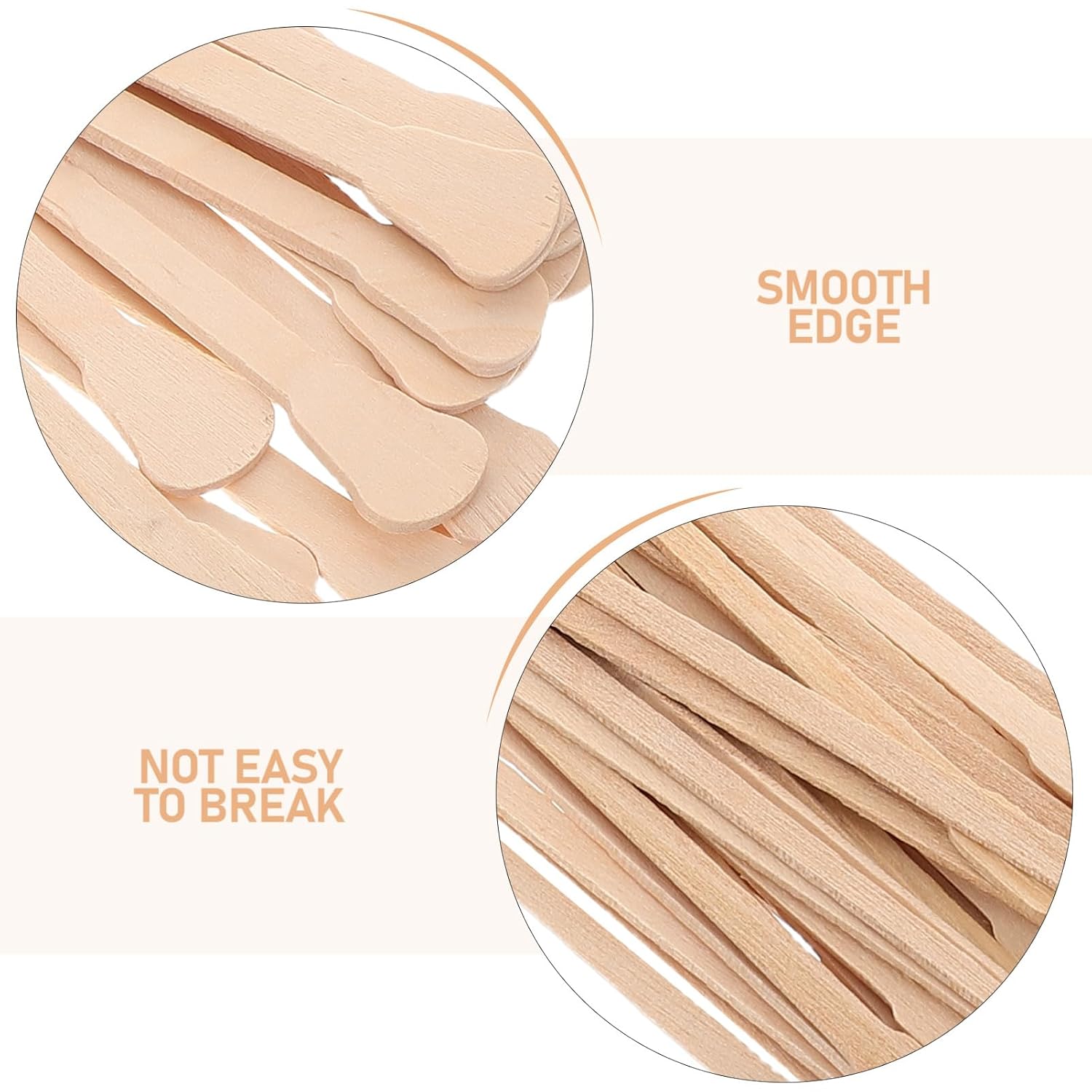 200pcs Wooden Waxing Sticks Kit Hair Removal Sticks Applicator Spatulas for Home Salon