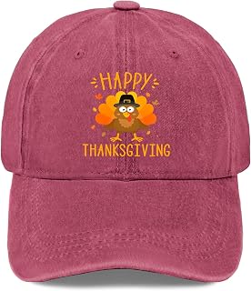 Happy Thanksgiving for Turkey Day Family Dinner Hat for Men Soft Washed