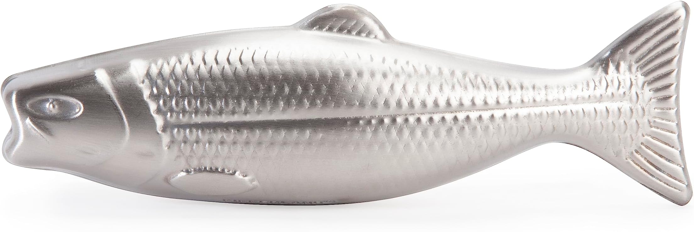 Kikkerland Fish Magic Soap, stainless steel, Silver, 12.7 x 3.2 x 4.1 cm