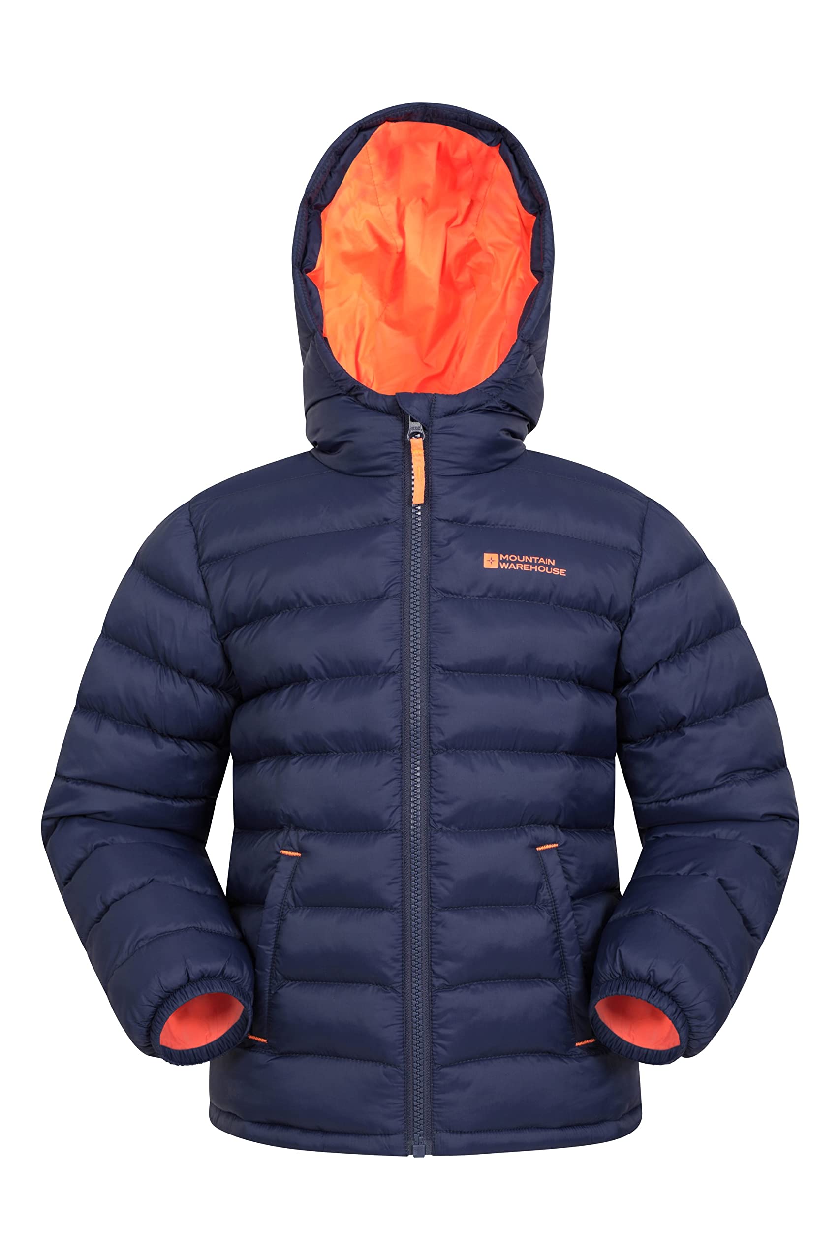 Mountain Warehouse Seasons Chaqueta Acolchada Niño Impermeable Invierno Capucha Microfibra
