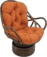 Vista 6 de Cojín Blazing Needless de sarga, para silla mecedora giratoria, de color sólido (no incluye la silla)