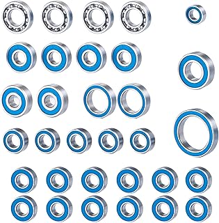 32Pcs UTB10 Metal Ball Bearings Kit, Rubber Sealed Axial Capra Wheel Bearings Set for 1/10 RC Crawler 1.9 Unlimited Trail Buggy Upgrades