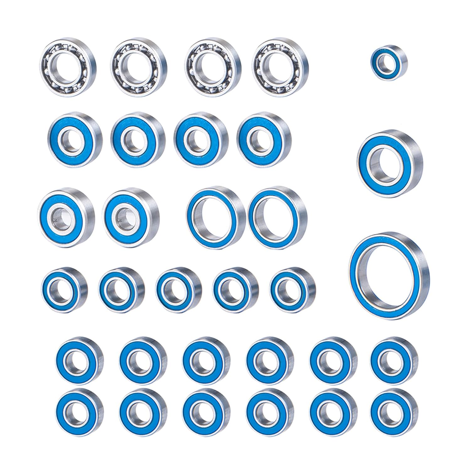 32Pcs UTB10 Metal Ball Bearings Kit, Rubber Sealed Axial Capra Wheel Bearings Set for 1/10 RC Crawler 1.9 Unlimited Trail Buggy Upgrades