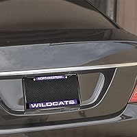 Vista 24 de Rico Industries NCAA Black Laser Cut Chrome Frame 12" x 6" Black Laser Cut Chrome Frame - Car/Truck/SUV Automobile Accessory