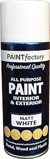 All Purpose White MATT 400ML - Professional Satin Finish Spray Wood Color Paint