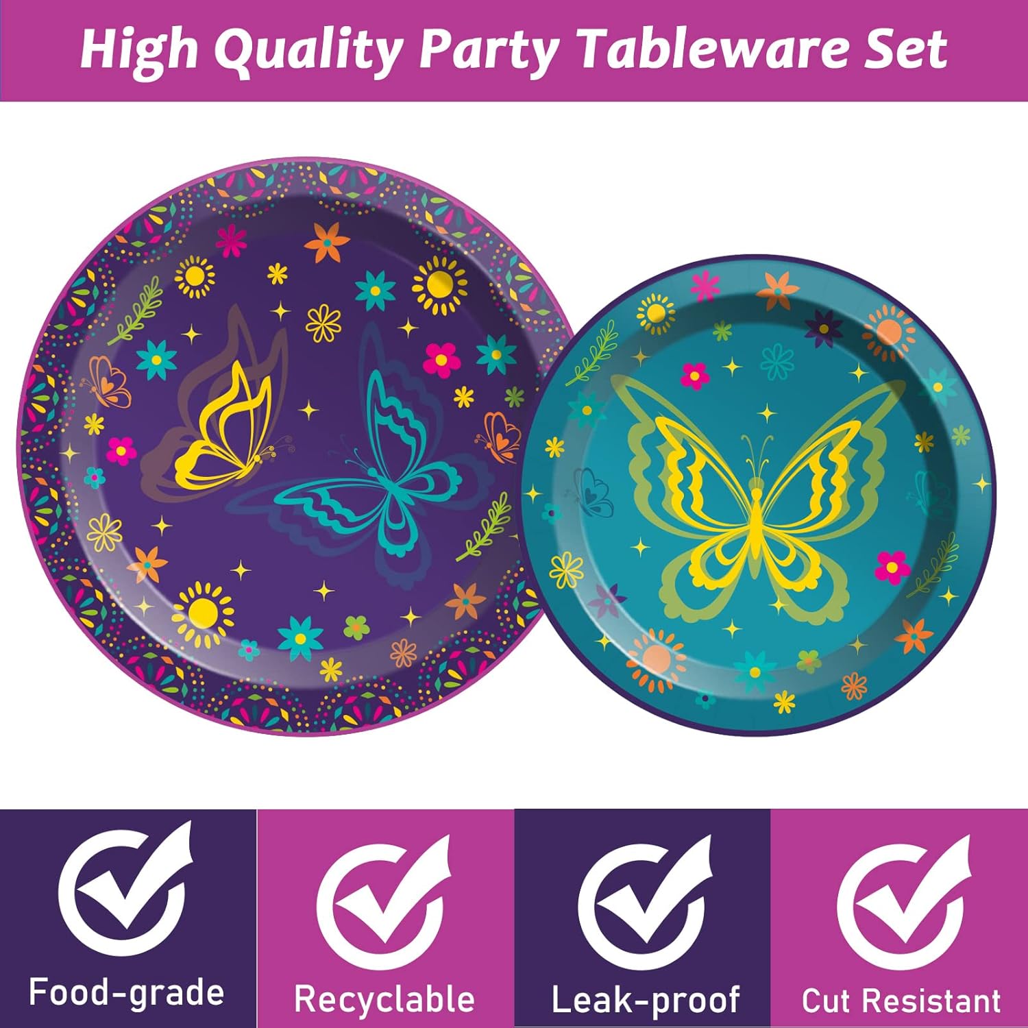 gisgfim 50 Guests Magic Movie Birthday Party Supplies Set Magic Movie Party Decoration Magic Movie Party Tableware Paper Plates Napkins for Boy Girl Birthday 200 PCS