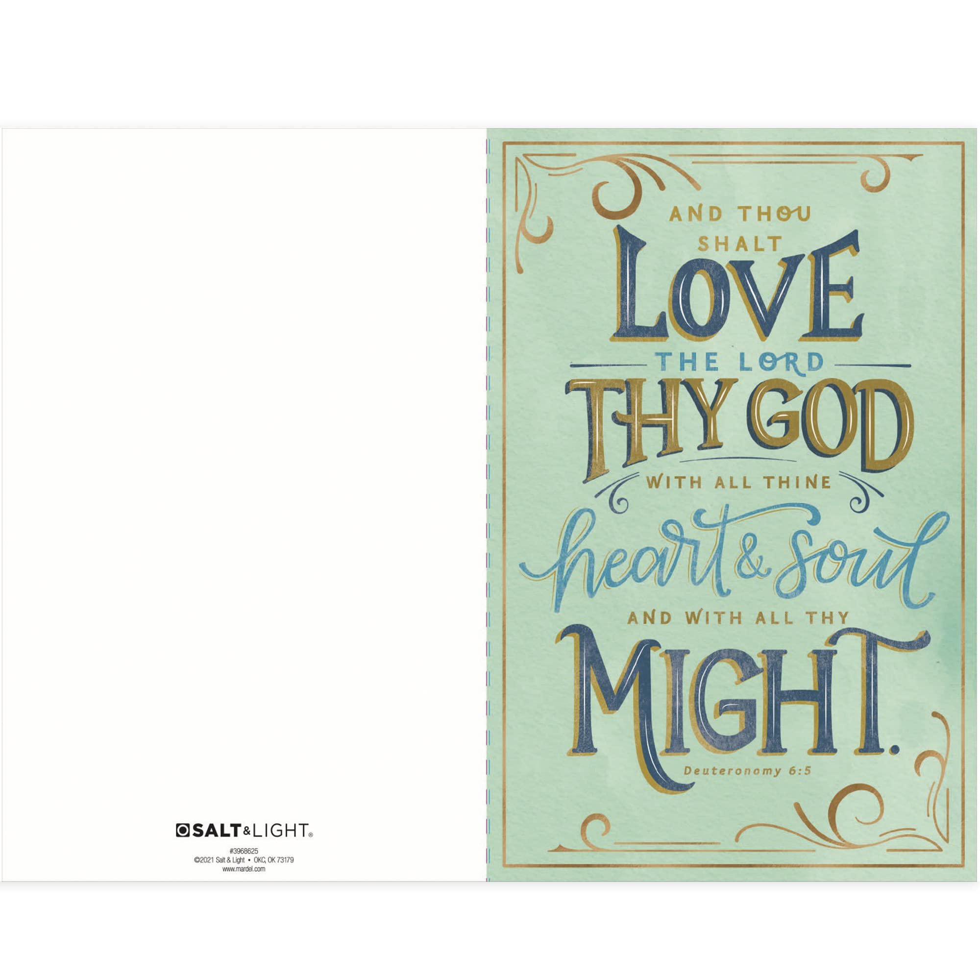 Deuteronomy 6:5 Love The Lord Church Bulletins W/Deuteronomy 6:5 Message - Welcome The Congregation, Share Church Info And Services On Quality Church