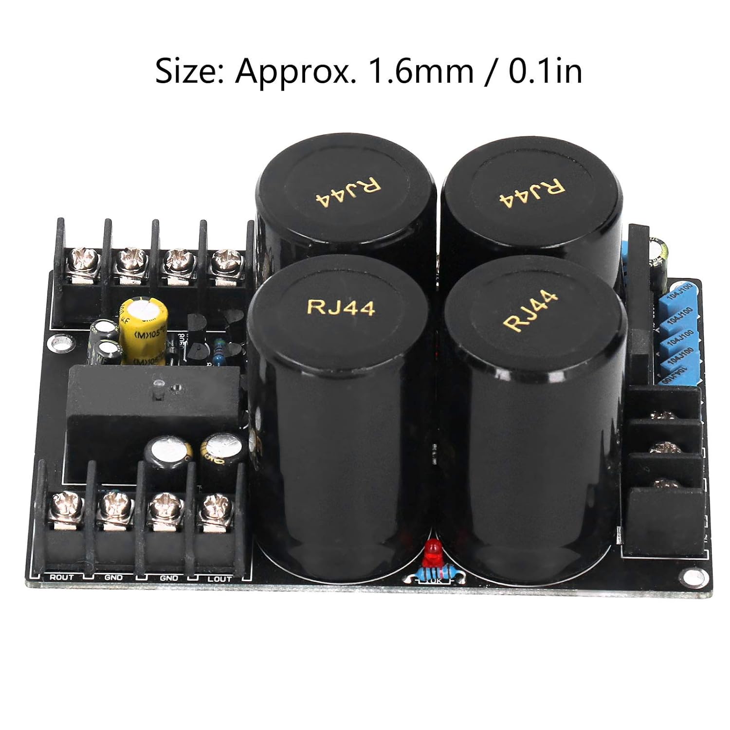 Walfront 2510 Rectifier Filter Board PCB Amplifier Power Supply Module DIY Electronic Component Double Sided Board