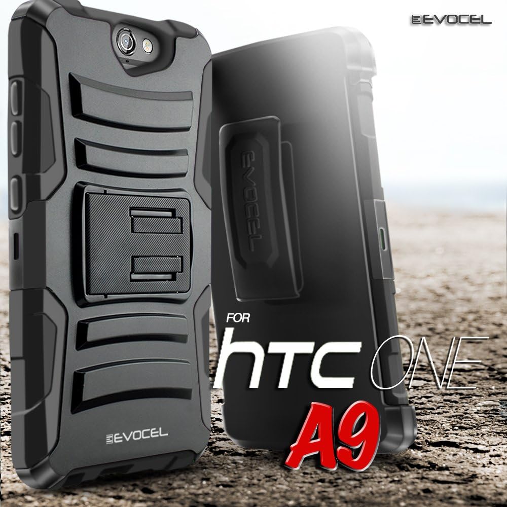 HTC One A9 Case, Evocel [Generation Series] Belt Clip Holster, Kickstand, HD Screen Protector, Dual Layer for HTC One A9, Pink (EVO-HTCA9-AB205)