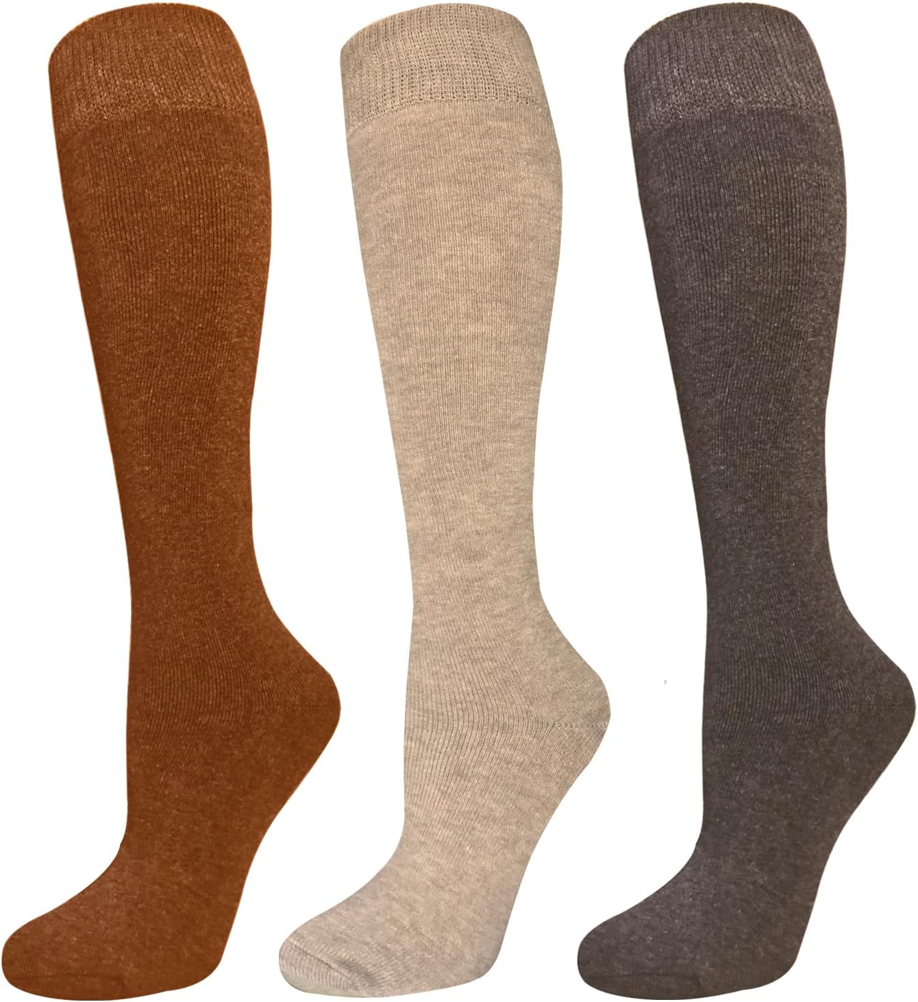 Hi Clasmix Warm Knee High Socks for Women-Thermal Cotton Socks for Hiking,Work,Winter,Gifts