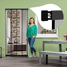 empasa Comfort Clamp Blind Fly Curtain Fly Screen Balcony Door Insect Protection Curtain No Drilling or Gluing for Clamping, Can Be Cut to Size, Various Sizes as Self-Assembly Kit