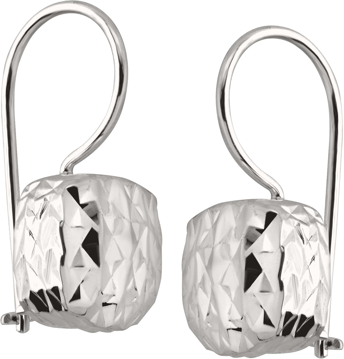 Silpada 'Rounded Cube' Drop Earrings in Textured Sterling Silver