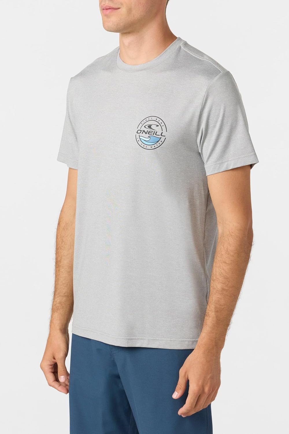 O'NEILL TRVLR UPF TEE,Heather Grey,M