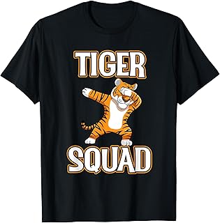 Tiger Squad Football Mascot Sports Team Animal T-Shirt
