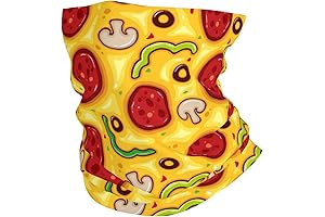 Pizza Cute Cartoon Colourful Neck Gaiter For Women Men Face Mask