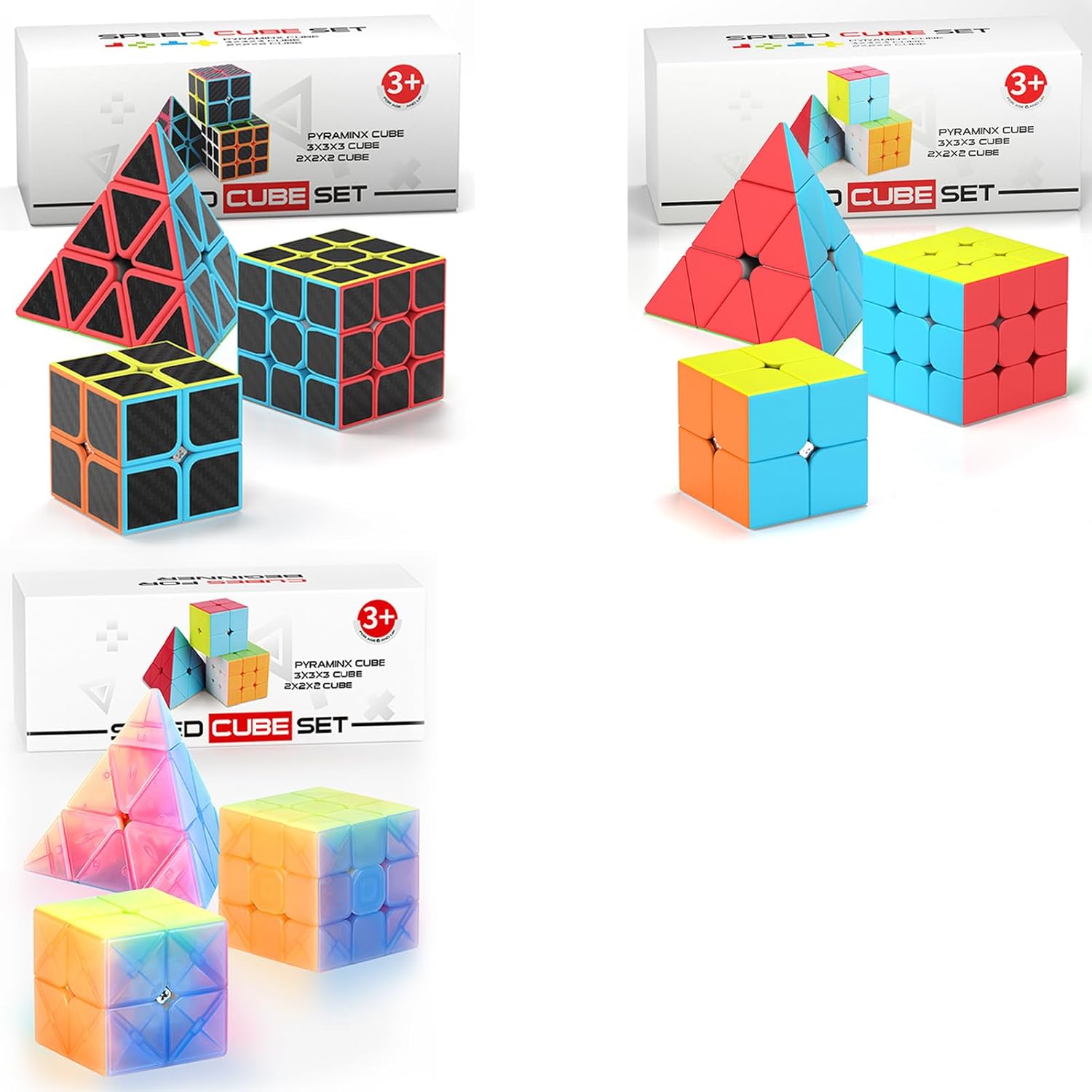 Vdealen 2x2x2 3x3x3 Pyramid Speed Cube Set