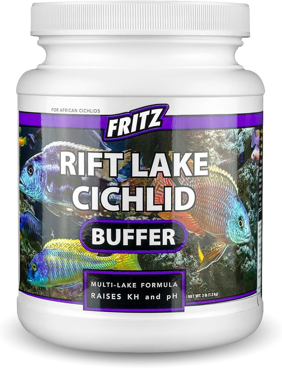 Fritz Aquatics Rift Lake Cichlid Buffer Multi-Lake Formula Raises KH & pH (3-Pound)