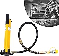 Vista 2 de CP-180 10000Psi 10T Bomba manual hidráulica manual de elevación manual de efecto único para herramienta hidráulica de tipo separado, capacidad