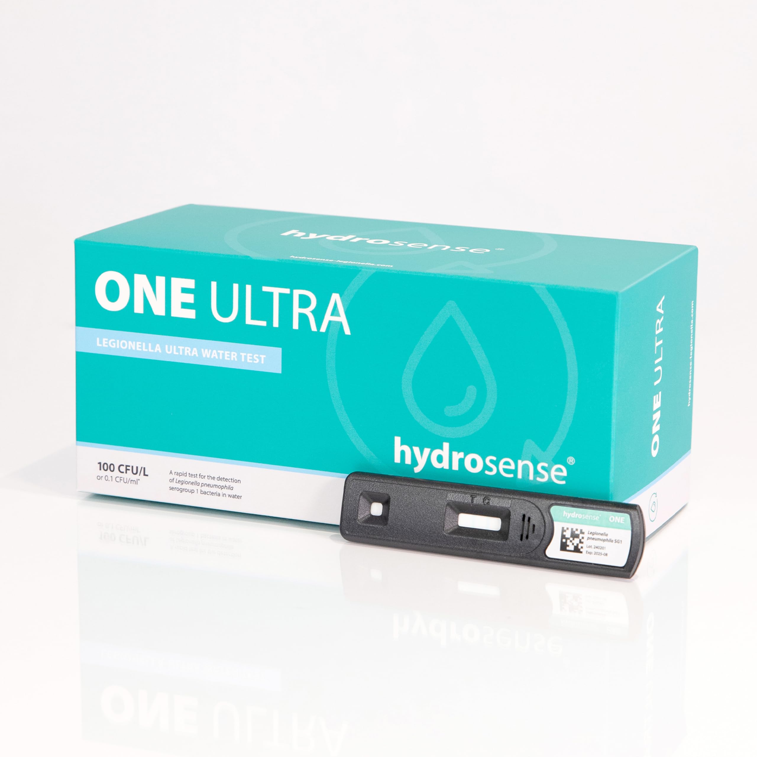 ONE Ultra Legionella Water Test – pojedynczy zestaw testowy do Legionella pneumophila sg1 | Czułość 100 CFU/L | Szybkie 25-minutowe wyniki na miejscu