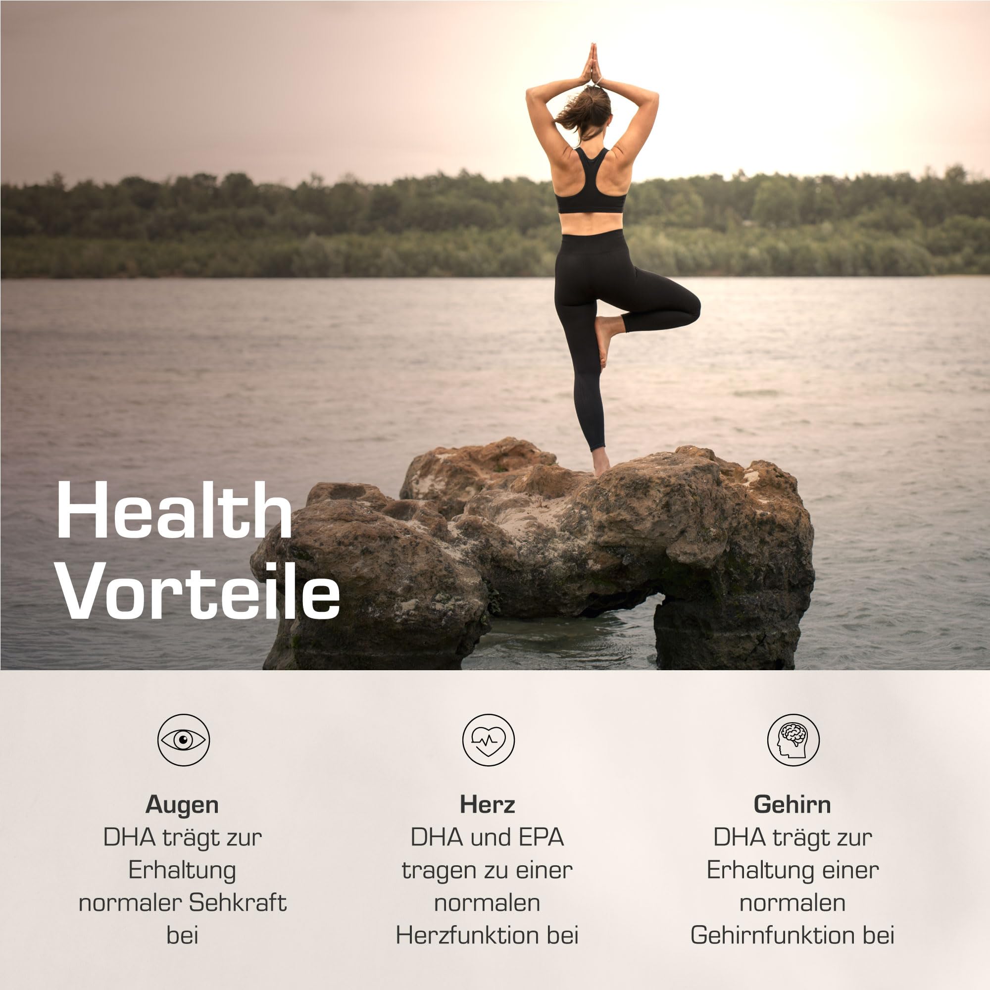 Algenöl flüssig Omega 3 VEGAN | im Glas | Veganes Algenöl | Omega 3 Fettsäuren DHA und EPA | hochdosiert | Hoher EPA Gehalt | 315 mg DHA und 105 mg EPA (Packung mit 2)
