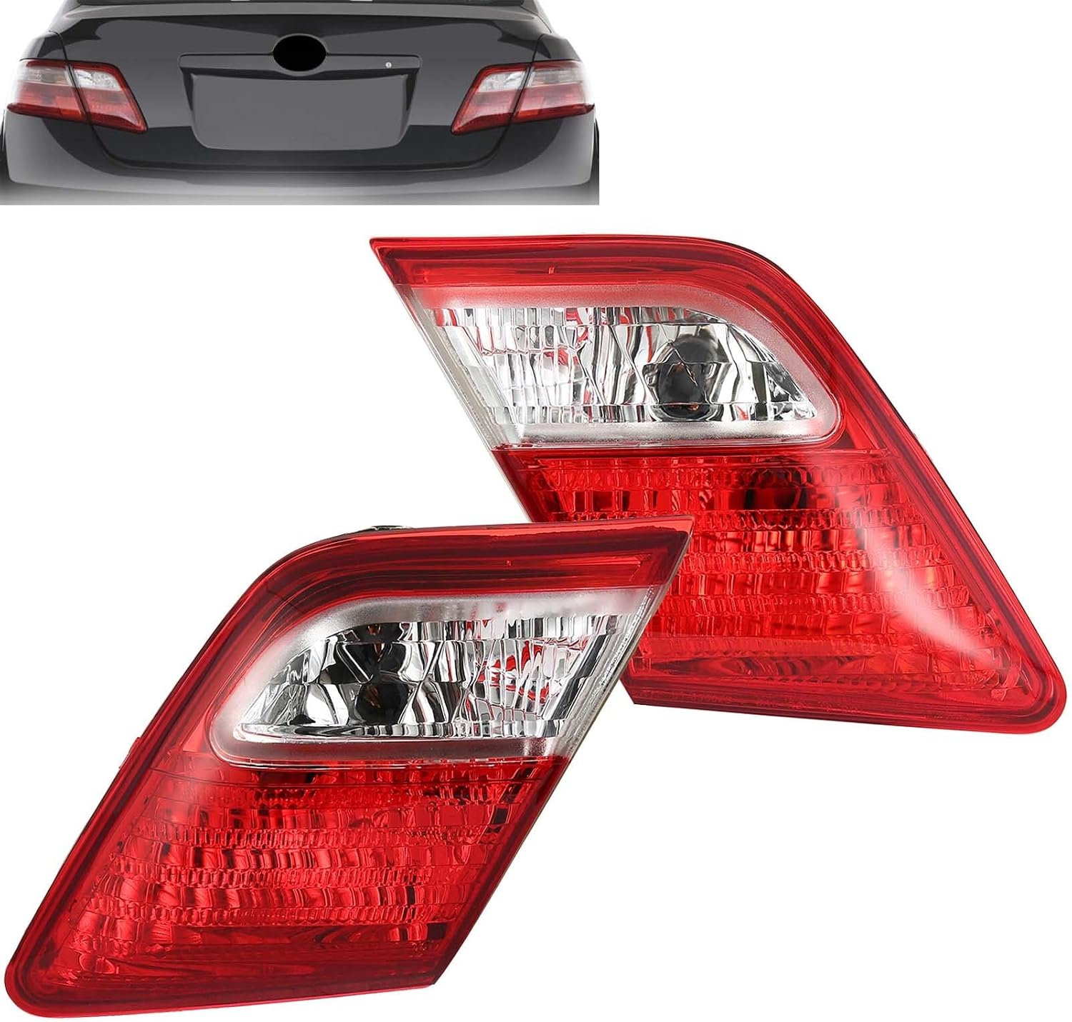 Partzer Tail Light Assembly Pair for 2007-2009 Toyota Camry