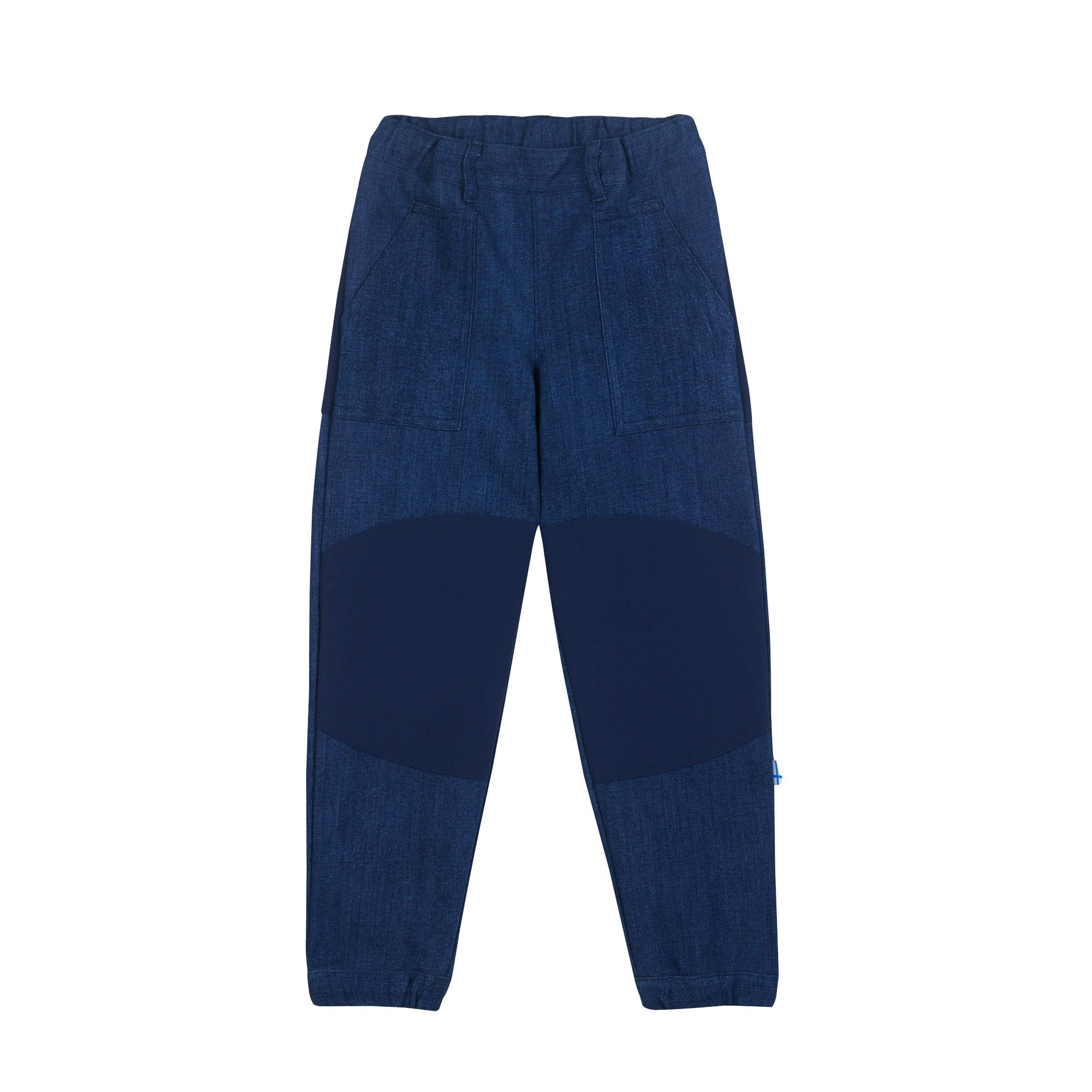 Finkid Kelmi Thermo Denim Winterjeans mit Fleece Innenseite, elastischem Bund und Po- und Knieverstärkung für Jungen und Mädchen