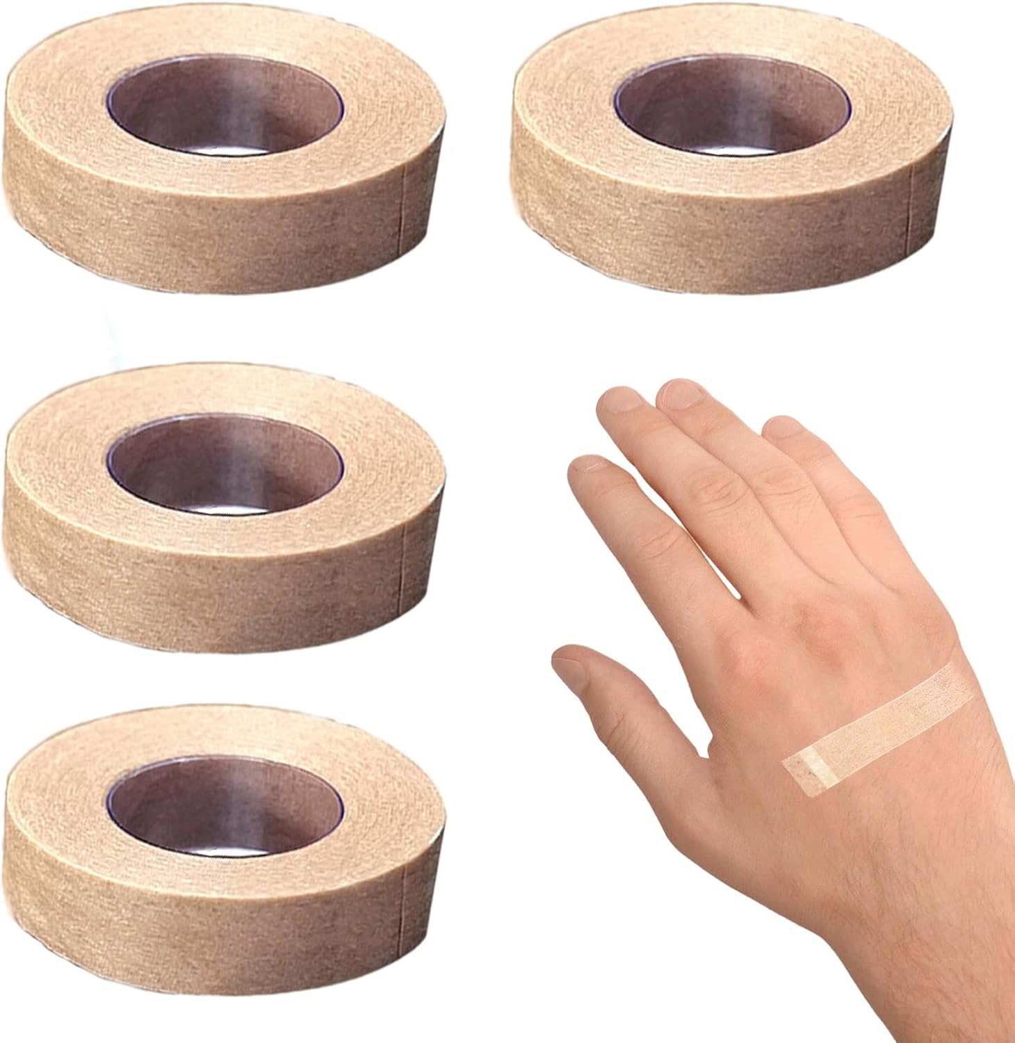 Micropore Surgical Tape 1.25cm x 9.14m (4 Rolls), Adhesive Micropore