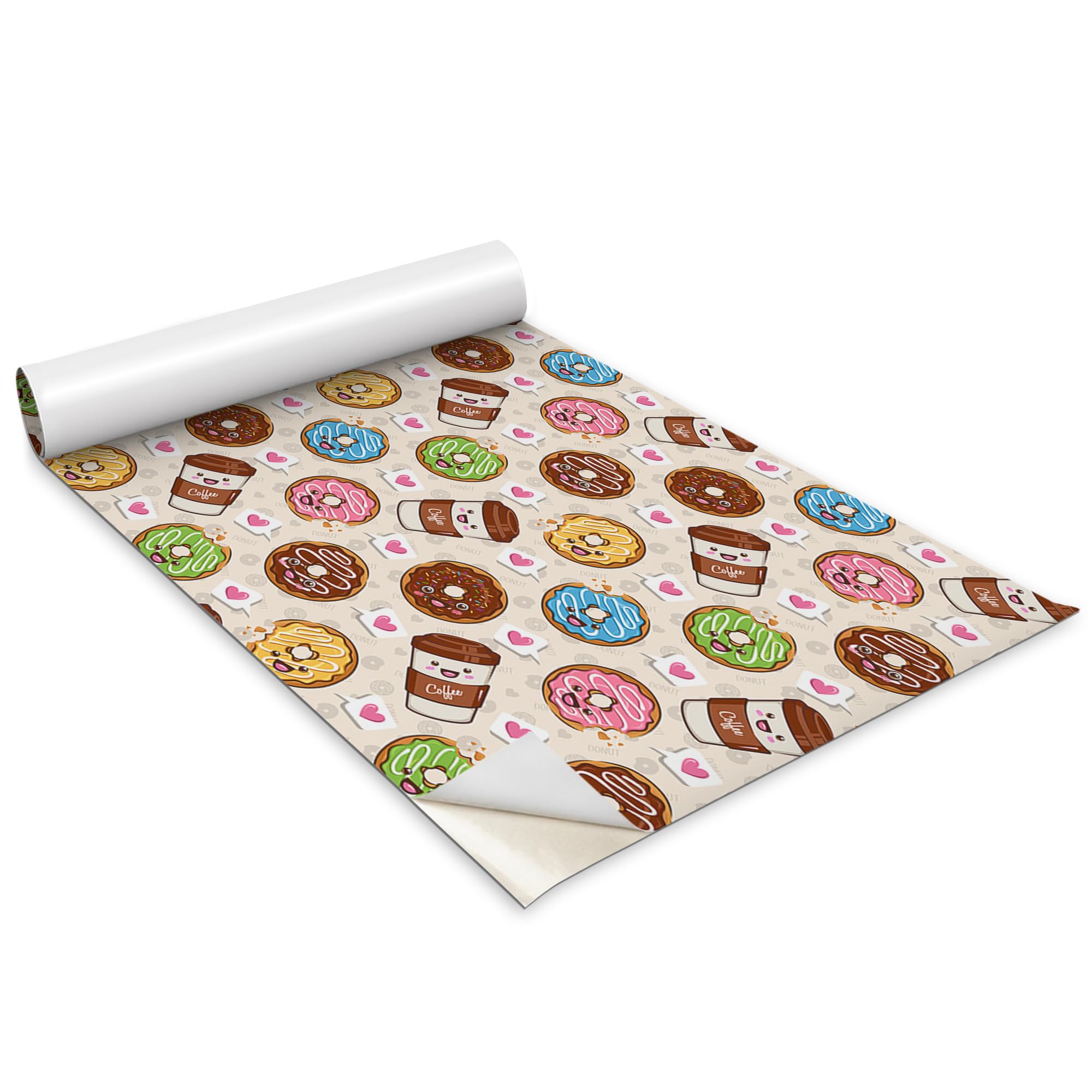 Papel Pintado Autoadhesivo Donuts 100x50 cm para Cocina