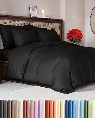 Duvet Cover Queen Size - Extra Soft Queen Size Duvet Cover - Lightweight & Breathable - Easy Care & Fade Free with Zipper Closures & Ties - 90" x 90" Inches - (Navy Blue) Comforter Not Included
