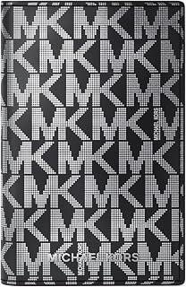 Michael Kors Hudson Folding Card Case, Black Foil