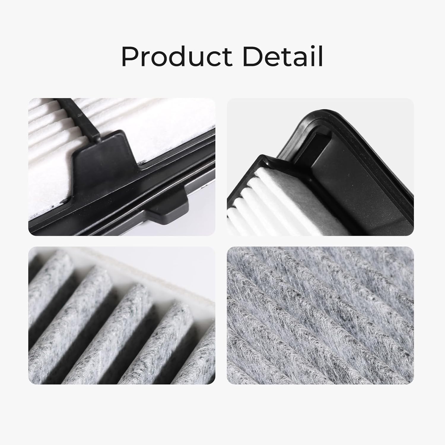 Engine & Cabin Air Filter Compatible with Nissan Titan V8 5.6L 2017-2024 Replaces 16546-EZ31A 27277-EG025