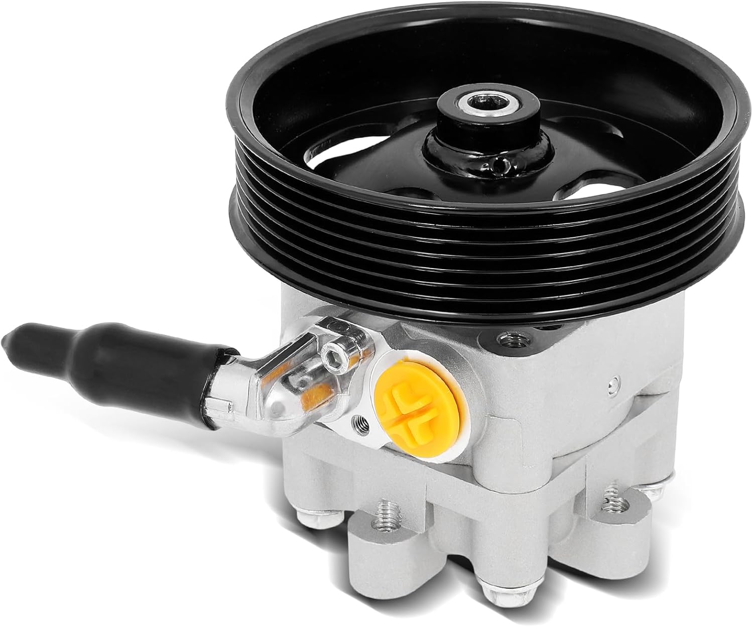 SCITOO Power Steering Pump Compatible with Nissan For Altima 2007-2012, For Maxima 2009-2013, For Murano 2009-2015, 3.5L V6 GAS DOHC Naturally Aspirated, 21-5485, with Pulley