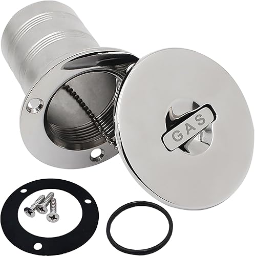 Vista 46 de SHENGHUISS Boat Water/Diesel/Gas/Fuel Deck Fill/Filler 1-1/2 Inch(38mm) with Keyless Cap 316 Stainless Steel Boat Deck Hardware for Boat, Yacht