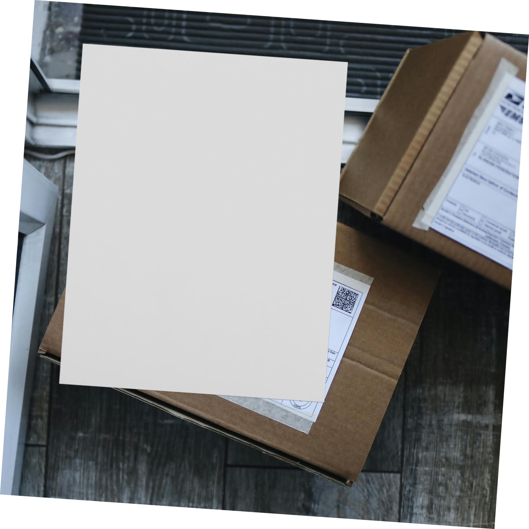 Papier Étiquette Mat Auto-adhésif A4, 100 Feuilles Blanches
