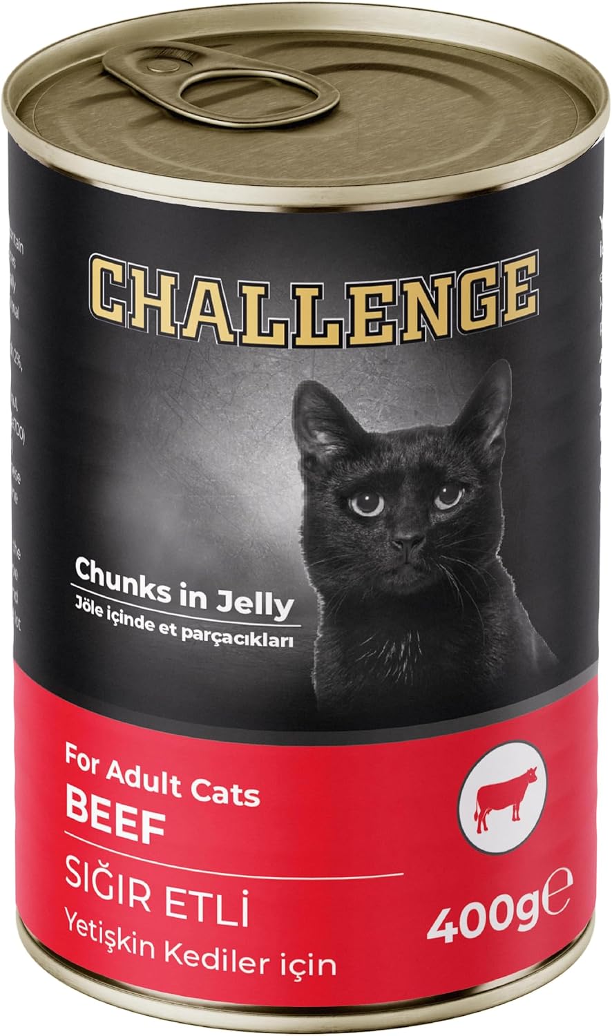 Challenge Konserve Kedi Yetişkin Sığır Etli 400 gr