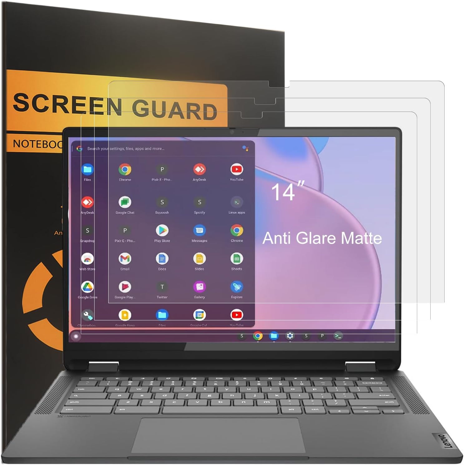 Amazon.com: KEANBOLL 2 Pack Tempered Glass Screen Protector for Lenovo ...