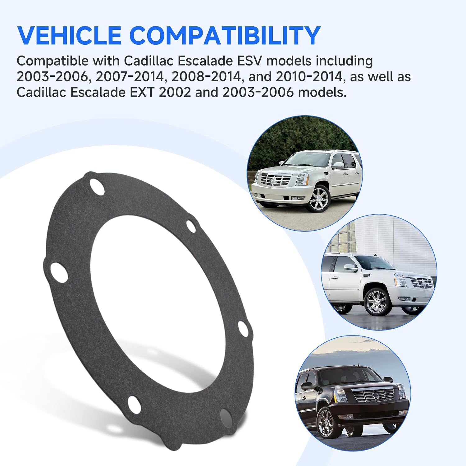 (2-Pack) 72770 Transfer Case Adapter Gasket, Replaces 917-562 Transfer Case Gasket, Compatible with Multiple Vehicle Models