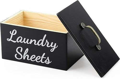 Welltop Soporte para hojas de secadora, dispensador de hojas de secadora con tapa para organización de lavandería, soporte de hojas de secadora de