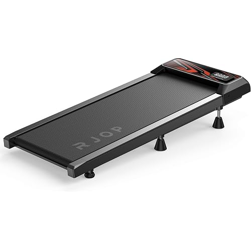 RJOP 2.5HP Walking Mat with Incline pad,Under Desk Treadmill, Walking Running Pad with Remote, 3 in 1 Low Noise Small Mini Portable Treadmill with Led Screen, 265lbs Capacity
